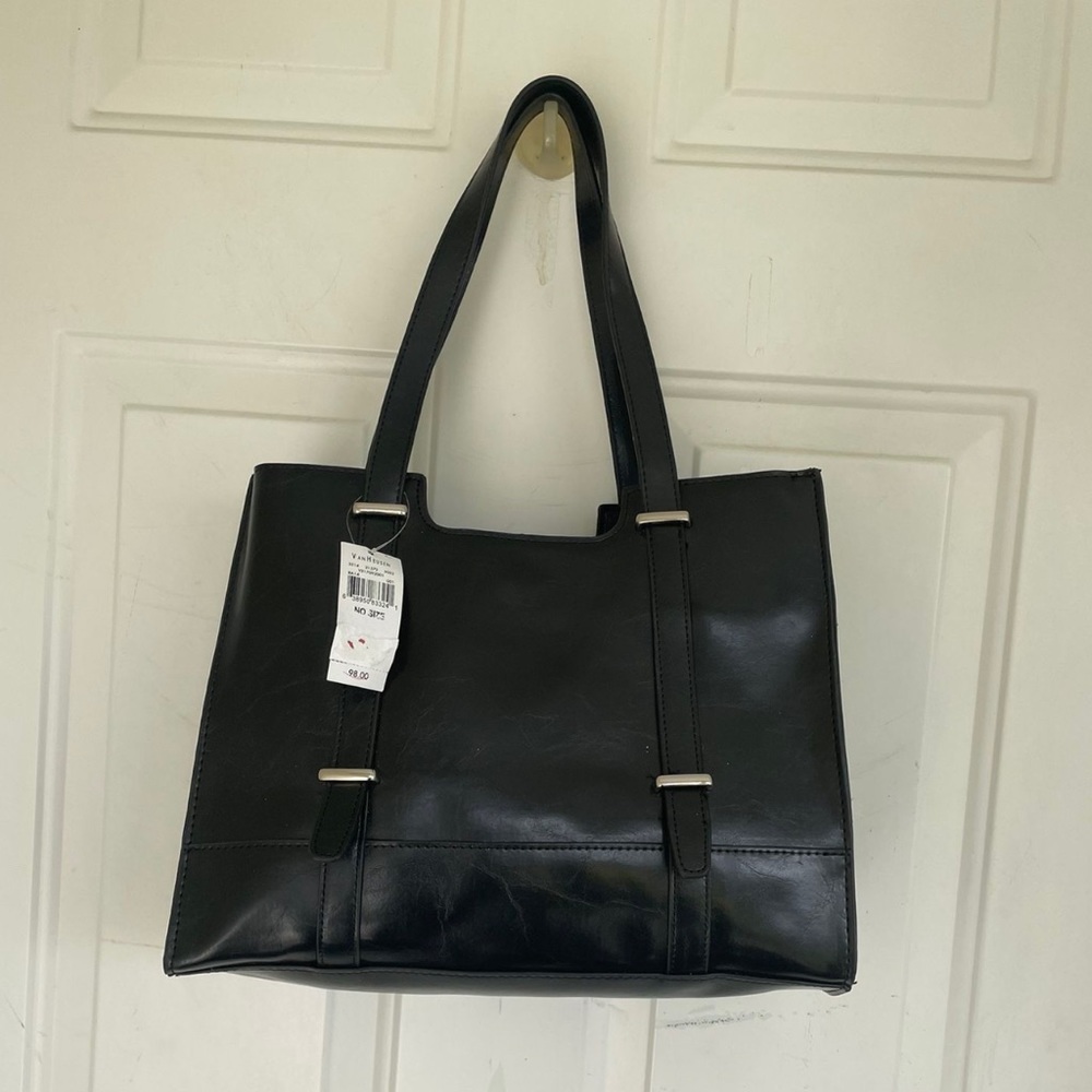 Van Heusen Handbag Black Minimalist Bag Purse